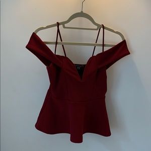 Red dressy top